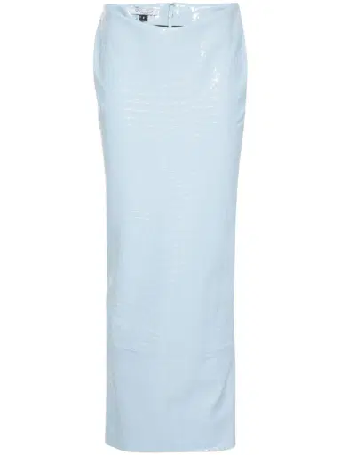 LaQuan Smith crocodile-effect maxi skirt | Thumbnail 1 LaQuan Smith crocodile-effect maxi skirt | Thumbnail 1