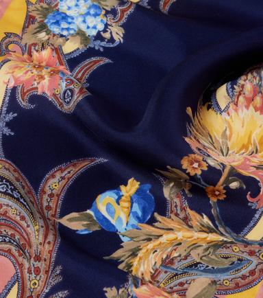 Etro Printed silk twill scarf | Thumbnail 3 Etro Printed silk twill scarf | Thumbnail 3