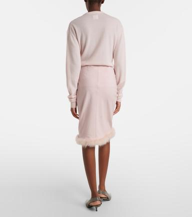 Dorothee Schumacher Soft Vibes feather-trimmed midi skirt | Thumbnail 2 Dorothee Schumacher Soft Vibes feather-trimmed midi skirt | Thumbnail 2
