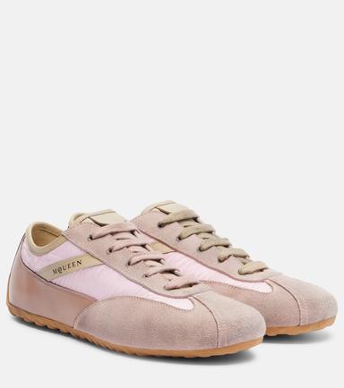 Alexander McQueen Boxe suede and leather sneakers | Thumbnail 1 Alexander McQueen Boxe suede and leather sneakers | Thumbnail 1