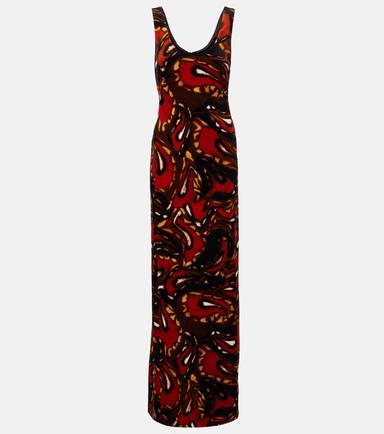 Dries Van Noten Debant printed cotton-blend maxi dress | Thumbnail 1 Dries Van Noten Debant printed cotton-blend maxi dress | Thumbnail 1