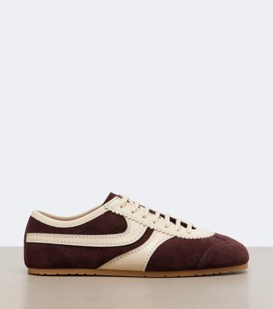 Dries Van Noten Leather-trimmed suede sneakers | Thumbnail 3 Dries Van Noten Leather-trimmed suede sneakers | Thumbnail 3