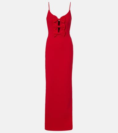 Rebecca Vallance Precious bow-detail crêpe bustier gown | Thumbnail 1 Rebecca Vallance Precious bow-detail crêpe bustier gown | Thumbnail 1