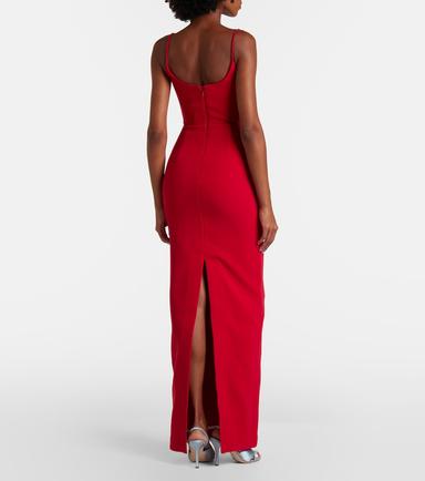 Rebecca Vallance Precious bow-detail crêpe bustier gown | Thumbnail 3 Rebecca Vallance Precious bow-detail crêpe bustier gown | Thumbnail 3