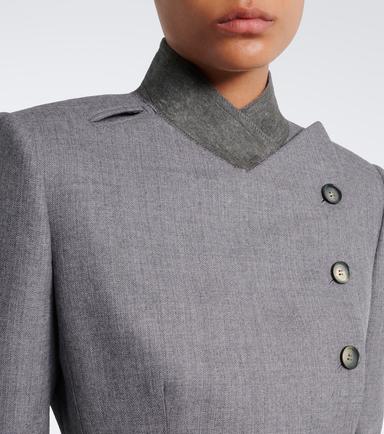 McQueen Double-breasted peplum wool blazer | Thumbnail 6 McQueen Double-breasted peplum wool blazer | Thumbnail 6