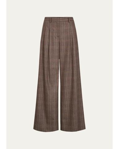 TWP Avery Plaid Wool-Blend Pants | Thumbnail 1 TWP Avery Plaid Wool-Blend Pants | Thumbnail 1