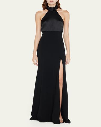 Cinq à Sept Alexandra Halter Trumpet Gown | Thumbnail 2 Cinq à Sept Alexandra Halter Trumpet Gown | Thumbnail 2