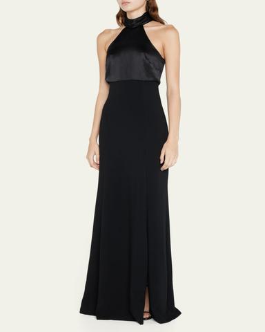 Cinq à Sept Alexandra Halter Trumpet Gown | Thumbnail 4 Cinq à Sept Alexandra Halter Trumpet Gown | Thumbnail 4