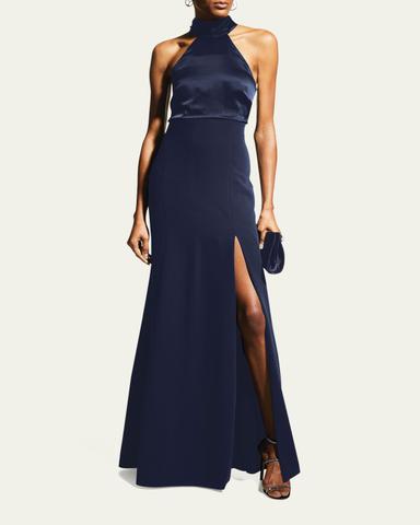 Cinq à Sept Alexandra Halter Trumpet Gown | Thumbnail 6 Cinq à Sept Alexandra Halter Trumpet Gown | Thumbnail 6