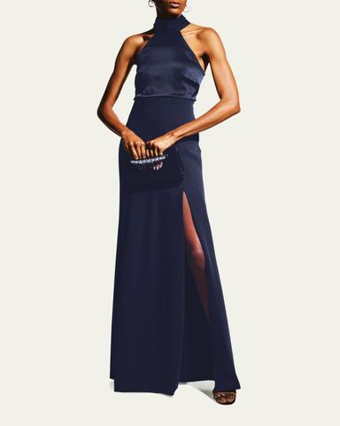 Cinq à Sept Alexandra Halter Trumpet Gown | Thumbnail 8 Cinq à Sept Alexandra Halter Trumpet Gown | Thumbnail 8