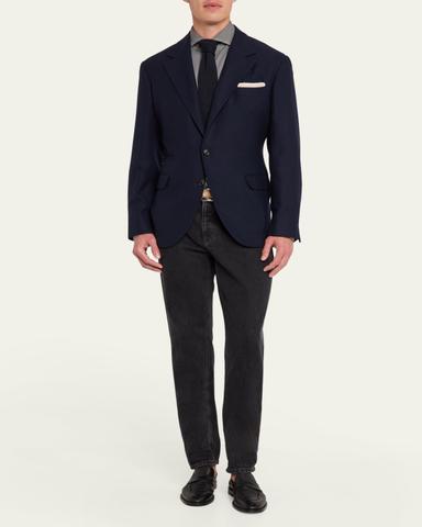 Brunello Cucinelli Men's Cashmere Hopsack Sport Coat | Thumbnail 2 Brunello Cucinelli Men's Cashmere Hopsack Sport Coat | Thumbnail 2