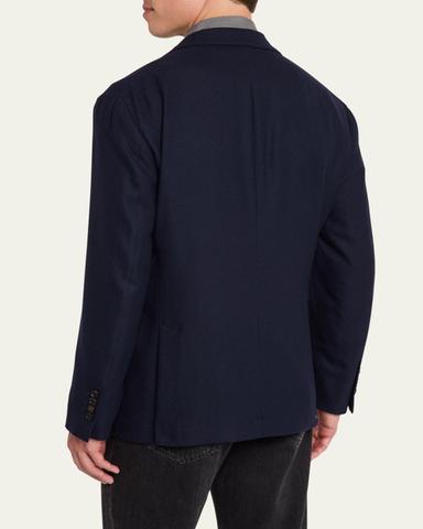 Brunello Cucinelli Men's Cashmere Hopsack Sport Coat | Thumbnail 3 Brunello Cucinelli Men's Cashmere Hopsack Sport Coat | Thumbnail 3