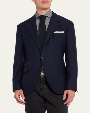 Brunello Cucinelli Men's Cashmere Hopsack Sport Coat | Thumbnail 4 Brunello Cucinelli Men's Cashmere Hopsack Sport Coat | Thumbnail 4
