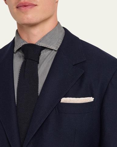 Brunello Cucinelli Men's Cashmere Hopsack Sport Coat | Thumbnail 5 Brunello Cucinelli Men's Cashmere Hopsack Sport Coat | Thumbnail 5