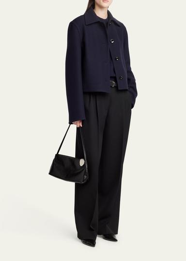 Jil Sander Jewel Calfskin Leather Shoulder Bag | Thumbnail 5 Jil Sander Jewel Calfskin Leather Shoulder Bag | Thumbnail 5