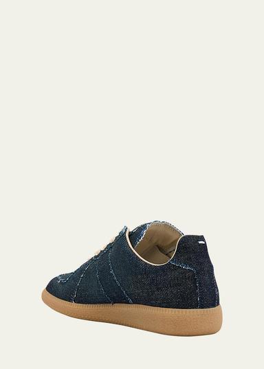 Maison Margiela Replica Denim T-Toe Low-Top Sneakers | Thumbnail 4 Maison Margiela Replica Denim T-Toe Low-Top Sneakers | Thumbnail 4