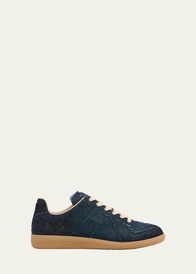 Maison Margiela Replica Denim T-Toe Low-Top Sneakers | Thumbnail 1 Maison Margiela Replica Denim T-Toe Low-Top Sneakers | Thumbnail 1