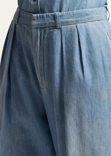 Ralph Lauren Collection Cotton Denim Relaxed Trousers | Thumbnail 5 Ralph Lauren Collection Cotton Denim Relaxed Trousers | Thumbnail 5