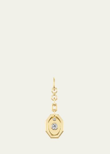 Uniform Object 18K Diamond Carriage Plate Pendant | Thumbnail 1 Uniform Object 18K Diamond Carriage Plate Pendant | Thumbnail 1