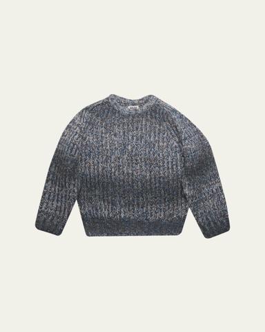 Molo Boy's Bosse Space-Dyed Crewneck Sweater, Size 9-14 | Thumbnail 1 Molo Boy's Bosse Space-Dyed Crewneck Sweater, Size 9-14 | Thumbnail 1