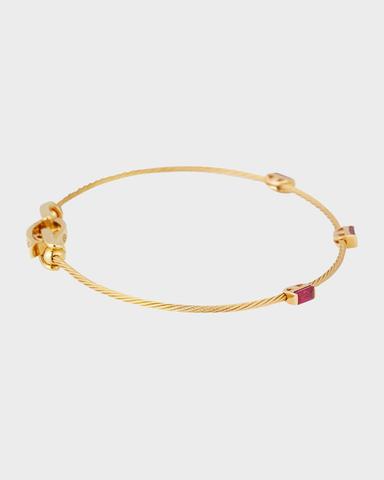 Paul Morelli Unity 18k Wire Bracelet w/ 3 Rubies | Thumbnail 2 Paul Morelli Unity 18k Wire Bracelet w/ 3 Rubies | Thumbnail 2