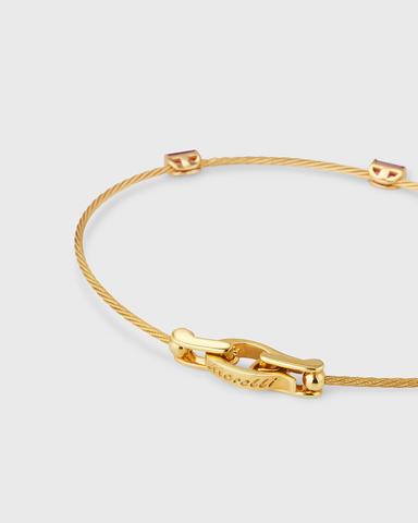 Paul Morelli Unity 18k Wire Bracelet w/ 3 Rubies | Thumbnail 3 Paul Morelli Unity 18k Wire Bracelet w/ 3 Rubies | Thumbnail 3