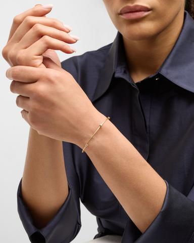 Paul Morelli 18K Yellow Gold 3 Diamond Rope Bracelet | Thumbnail 4 Paul Morelli 18K Yellow Gold 3 Diamond Rope Bracelet | Thumbnail 4
