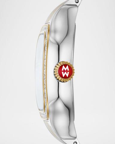 MICHELE Meggie Diamond Bezel and Mother-of-Pearl Watch, Two-Tone | Thumbnail 2 MICHELE Meggie Diamond Bezel and Mother-of-Pearl Watch, Two-Tone | Thumbnail 2