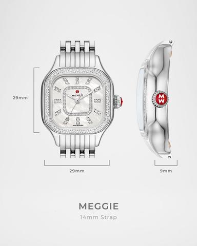 MICHELE Meggie Diamond Bezel and Mother-of-Pearl Watch, Two-Tone | Thumbnail 3 MICHELE Meggie Diamond Bezel and Mother-of-Pearl Watch, Two-Tone | Thumbnail 3