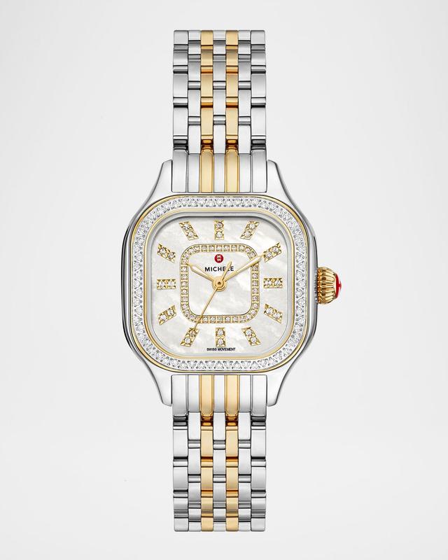 Meggie Diamond Bezel and Mother-of-Pearl Watch, Two-Tone Meggie Diamond Bezel and Mother-of-Pearl Watch, Two-Tone