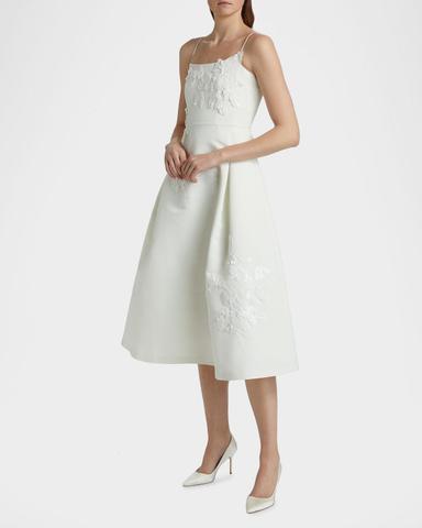 SACHIN BABI Audra Flower-Appliqué Fit-&-Flare Midi Dress | Thumbnail 7 SACHIN BABI Audra Flower-Appliqué Fit-&-Flare Midi Dress | Thumbnail 7