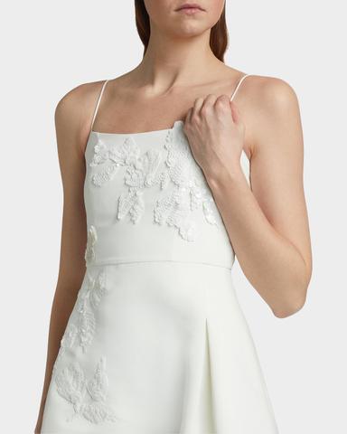 SACHIN BABI Audra Flower-Appliqué Fit-&-Flare Midi Dress | Thumbnail 5 SACHIN BABI Audra Flower-Appliqué Fit-&-Flare Midi Dress | Thumbnail 5