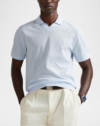 Polo Ralph Lauren Men's Cotton Jacquard Pique Short-Sleeve Polo Shirt | Thumbnail 3 Polo Ralph Lauren Men's Cotton Jacquard Pique Short-Sleeve Polo Shirt | Thumbnail 3