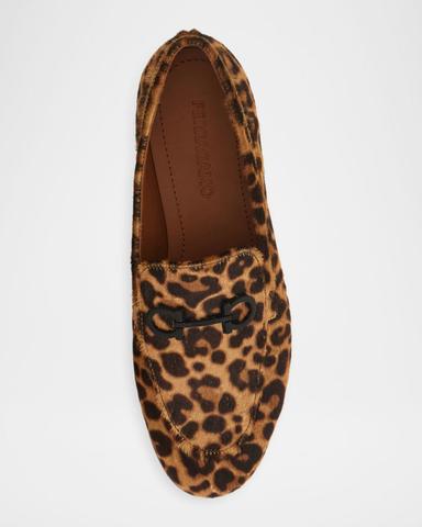 Ferragamo Soldy Leopard Calf Hair Loafers | Thumbnail 4 Ferragamo Soldy Leopard Calf Hair Loafers | Thumbnail 4