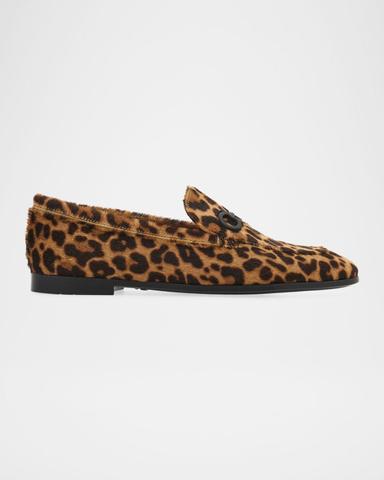 Ferragamo Soldy Leopard Calf Hair Loafers | Thumbnail 1 Ferragamo Soldy Leopard Calf Hair Loafers | Thumbnail 1