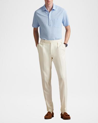 Polo Ralph Lauren Men 's Linen Pique Knit Polo Shirt | Thumbnail 1 Polo Ralph Lauren Men 's Linen Pique Knit Polo Shirt | Thumbnail 1