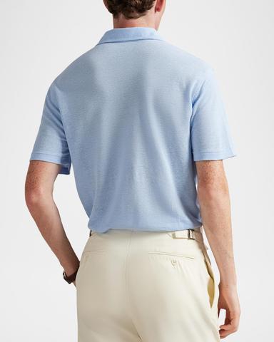 Polo Ralph Lauren Men 's Linen Pique Knit Polo Shirt | Thumbnail 2 Polo Ralph Lauren Men 's Linen Pique Knit Polo Shirt | Thumbnail 2