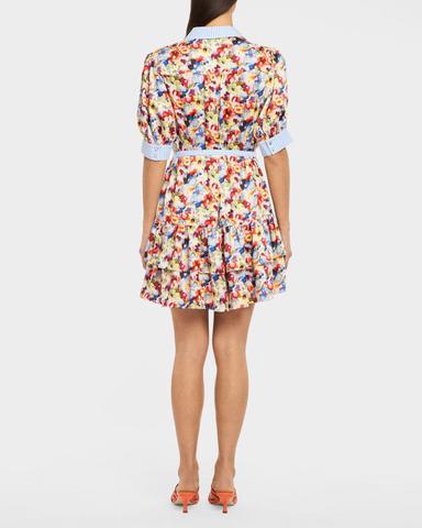 Cinq à Sept Wildflower Bunch Mini Shirtdress | Thumbnail 2 Cinq à Sept Wildflower Bunch Mini Shirtdress | Thumbnail 2