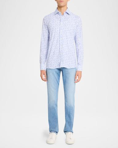 Eton Men 's Jersey Stretch Paisley Sport Shirt | Thumbnail 2 Eton Men 's Jersey Stretch Paisley Sport Shirt | Thumbnail 2
