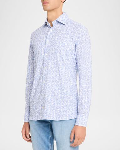 Eton Men 's Jersey Stretch Paisley Sport Shirt | Thumbnail 4 Eton Men 's Jersey Stretch Paisley Sport Shirt | Thumbnail 4