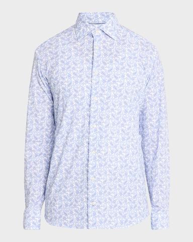 Eton Men 's Jersey Stretch Paisley Sport Shirt | Thumbnail 1 Eton Men 's Jersey Stretch Paisley Sport Shirt | Thumbnail 1
