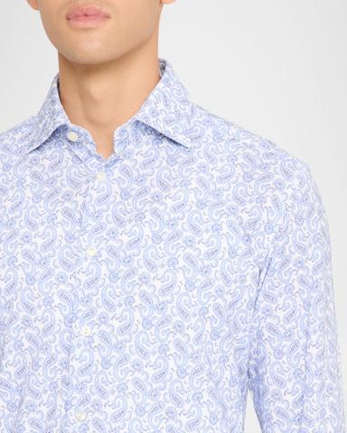 Eton Men 's Jersey Stretch Paisley Sport Shirt | Thumbnail 5 Eton Men 's Jersey Stretch Paisley Sport Shirt | Thumbnail 5