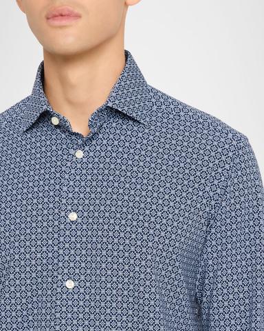 Eton Men 's Stretch Jersey Geometric Sport Shirt | Thumbnail 5 Eton Men 's Stretch Jersey Geometric Sport Shirt | Thumbnail 5