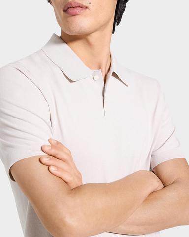 Theory Men 's Soris Viscose Knit Polo Shirt | Thumbnail 4 Theory Men 's Soris Viscose Knit Polo Shirt | Thumbnail 4