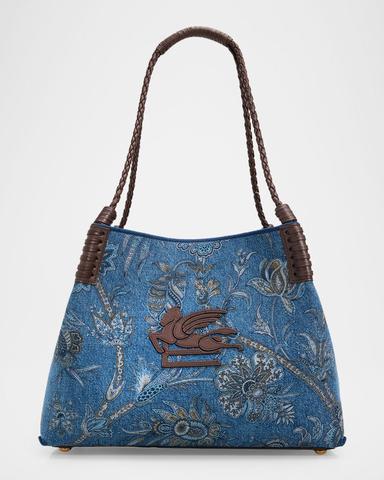 Etro Libra Printed Denim Shopping Tote Bag | Thumbnail 1 Etro Libra Printed Denim Shopping Tote Bag | Thumbnail 1