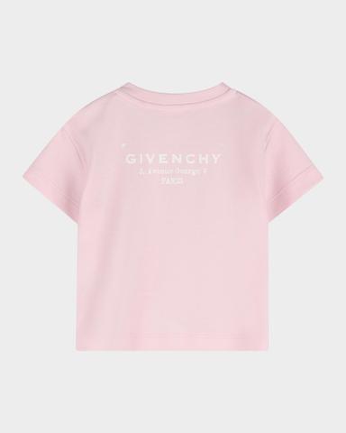 Givenchy Girl 's Crewneck Logo-Print Cotton Tee, Size 12M-18M | Thumbnail 1 Givenchy Girl 's Crewneck Logo-Print Cotton Tee, Size 12M-18M | Thumbnail 1