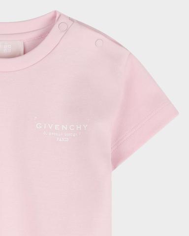 Givenchy Girl 's Crewneck Logo-Print Cotton Tee, Size 12M-18M | Thumbnail 2 Givenchy Girl 's Crewneck Logo-Print Cotton Tee, Size 12M-18M | Thumbnail 2