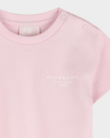 Givenchy Girl 's Crewneck Logo-Print Cotton Tee, Size -3 | Thumbnail 2 Givenchy Girl 's Crewneck Logo-Print Cotton Tee, Size -3 | Thumbnail 2