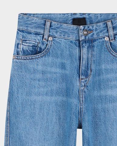 Givenchy Boy 's Barrel-Leg Cotton Denim Jeans, Size 4- | Thumbnail 2 Givenchy Boy 's Barrel-Leg Cotton Denim Jeans, Size 4- | Thumbnail 2