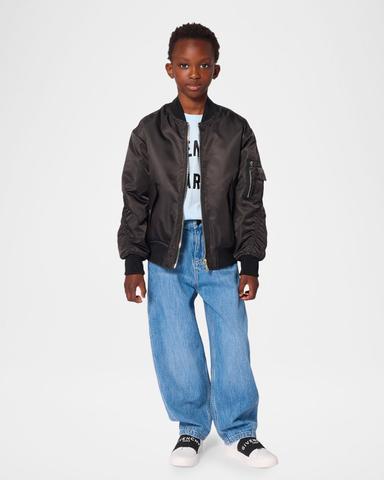 Givenchy Boy 's Barrel-Leg Cotton Denim Jeans, Size 4- | Thumbnail 3 Givenchy Boy 's Barrel-Leg Cotton Denim Jeans, Size 4- | Thumbnail 3